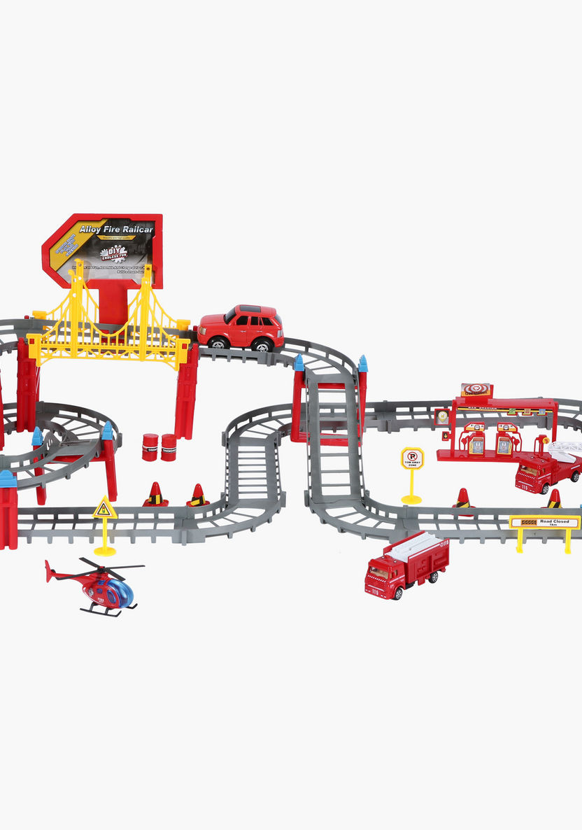 Fire Railcar Playset-Scooters and Vehicles-image-0