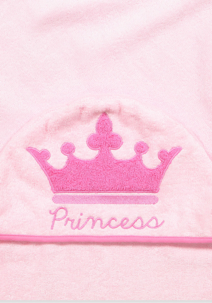 Disney Princess Crown Embroidery Towel with Hood-Towels and Flannels-image-1