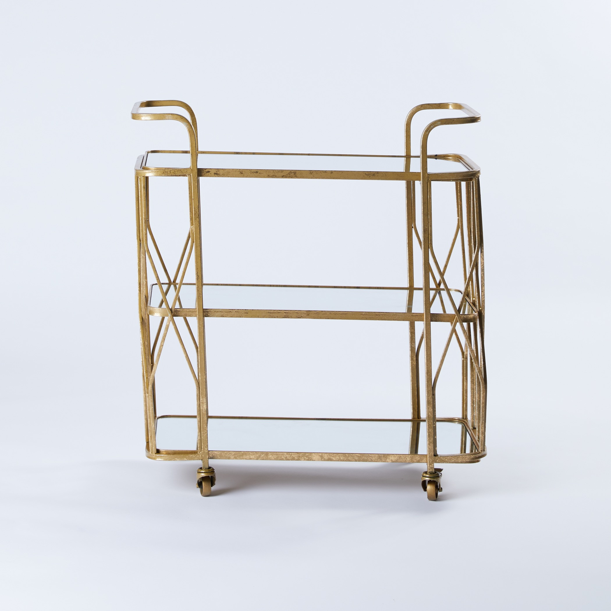 عربة ضيافة بعجلات مع 3 طوابق مطليّة-household-kitchen-kitchenorganising-kitchentrolleys-image-3