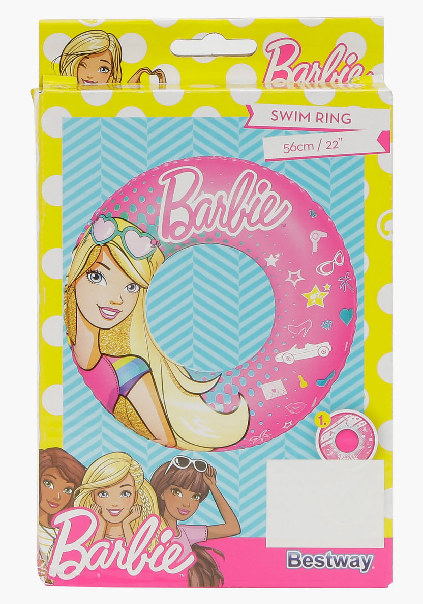 Bestway Barbie Print Swim Ring-Beach and Water Fun-image-0