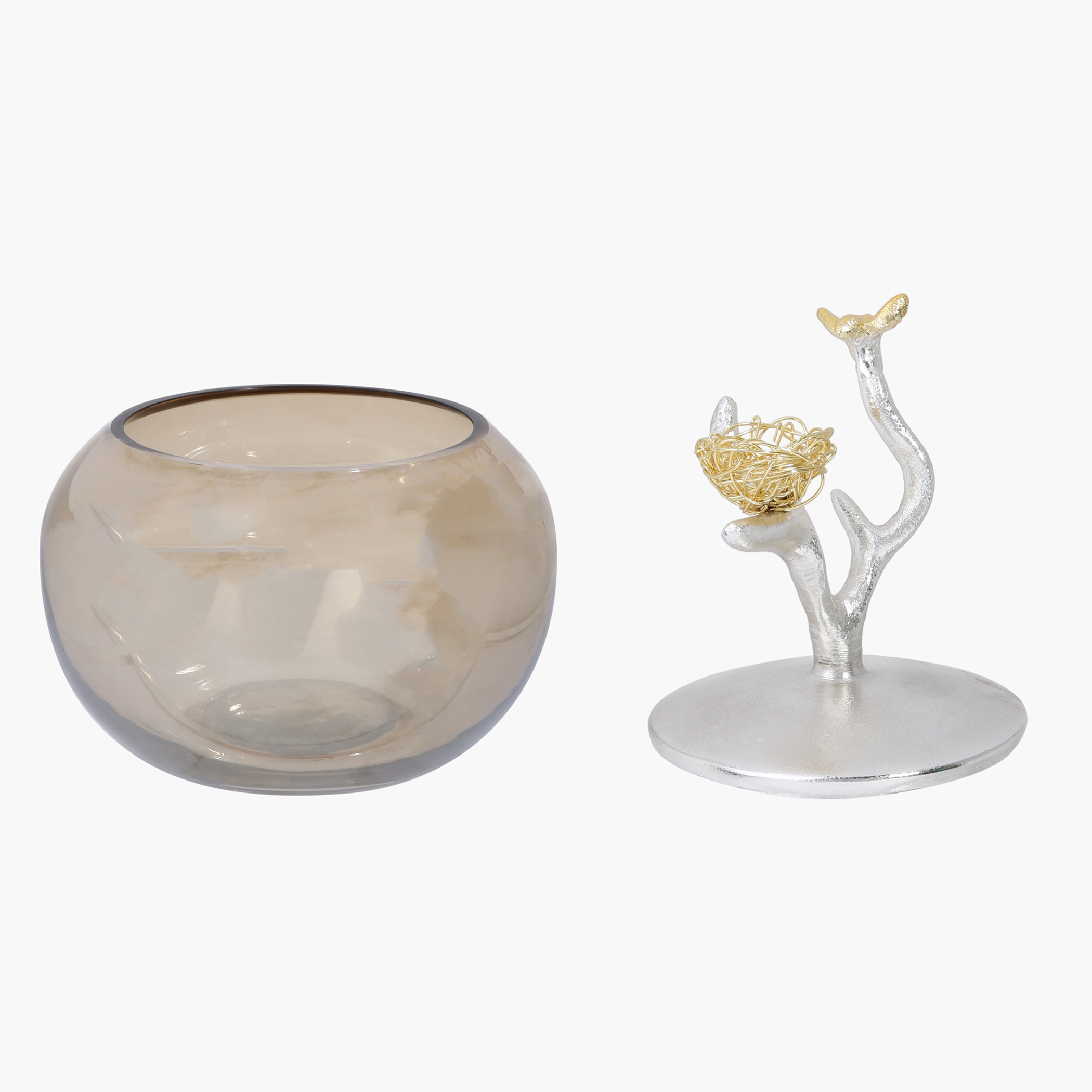 Elite d' Art Nest Cotton Jar - 10.50x10.50x16.0 cms-household-bathandlaundry-bathaccessories-bathaccessorysets-image-3