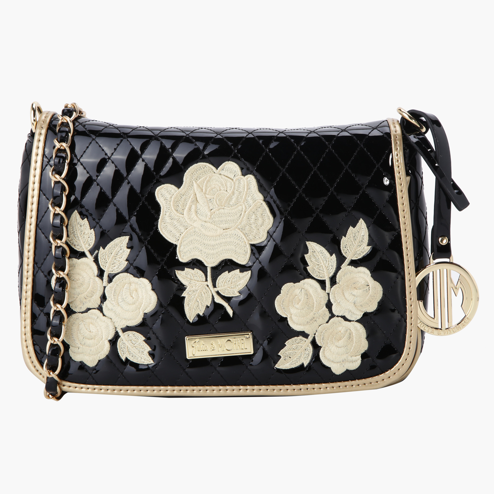 Buy Women s Julia Michael Embroidered Satchel Crossbody Bag with