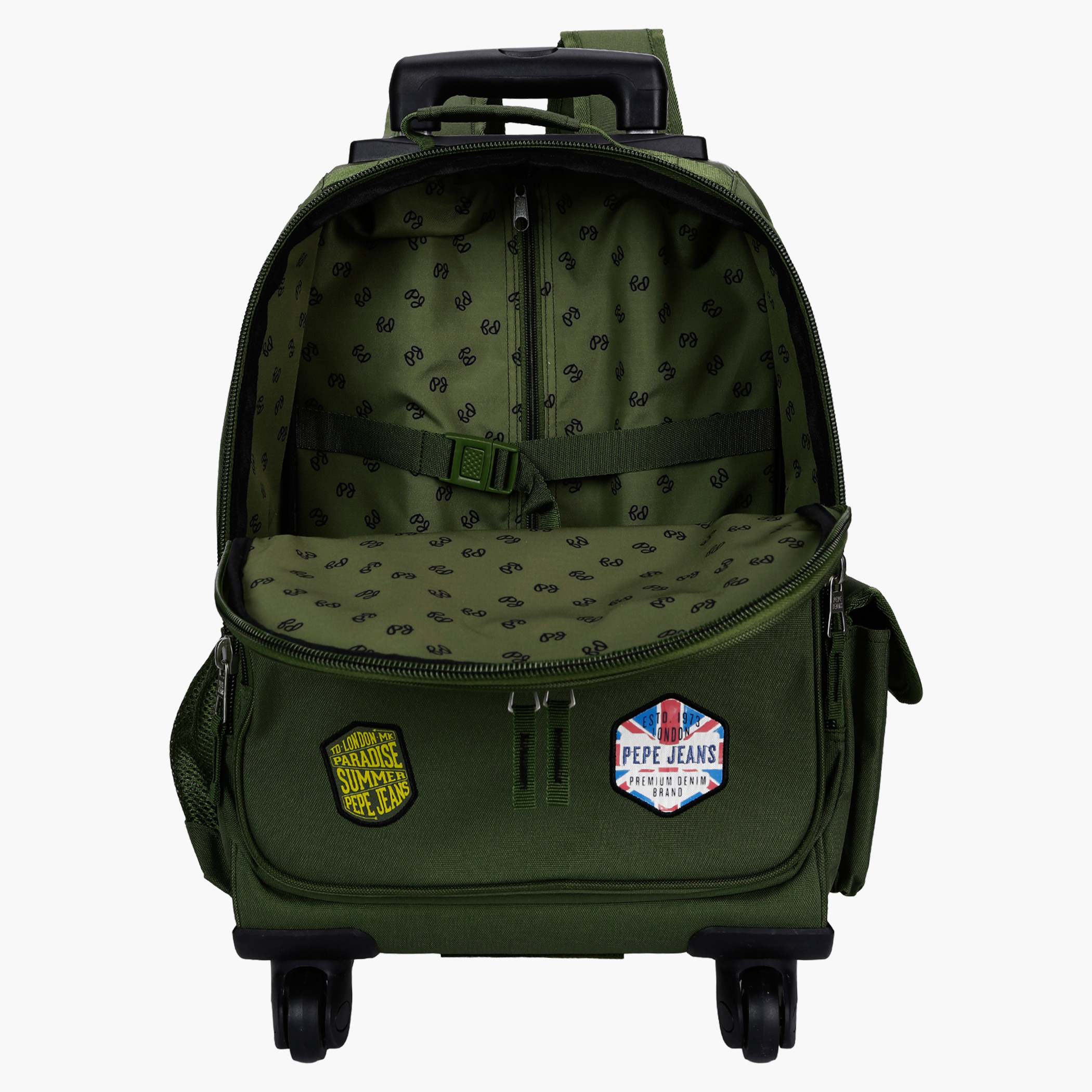 حقيبة مطرزة قابلة للجر بأربعة عجلات من بيبي جينز-school-bagsandbackpacks-trolleybags-image-3