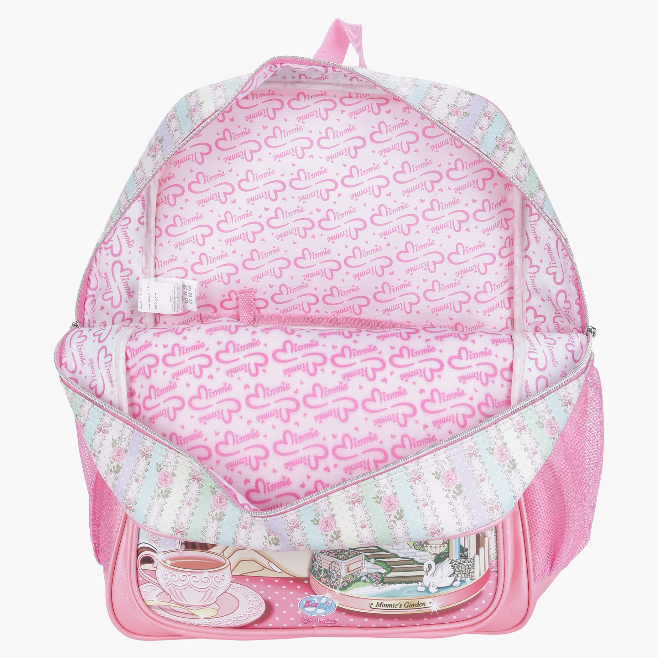 Minmie Printed Backpack with Zip Closure-school-bagsandbackpacks-backpacks-image-3