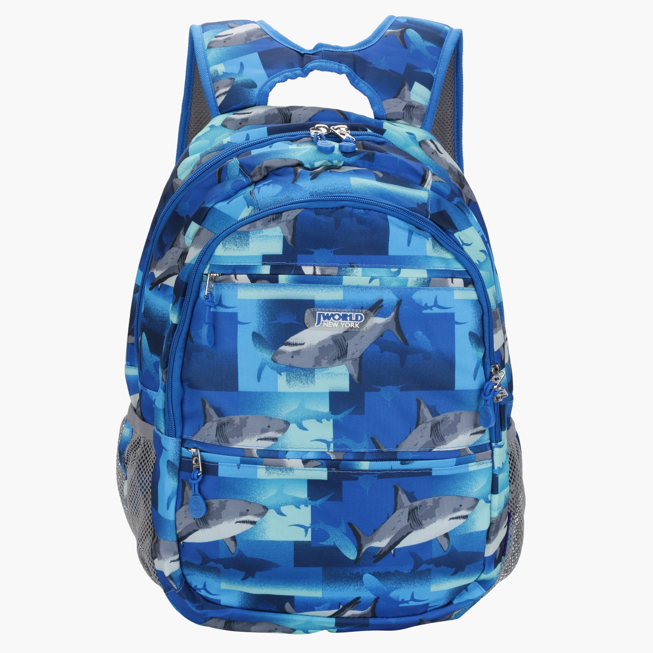 Shark shop print backpack