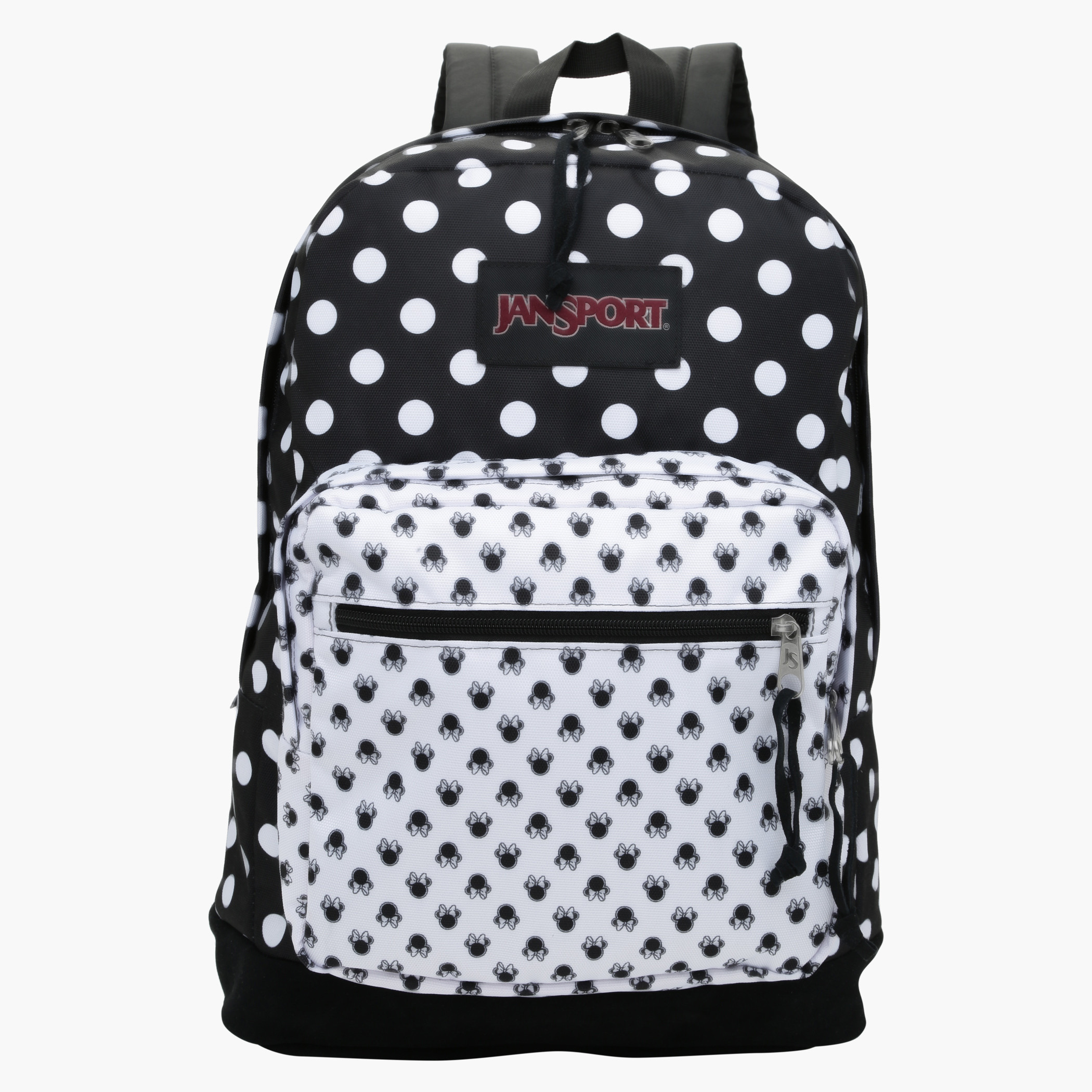 Jansport grey cheap polka dot backpack