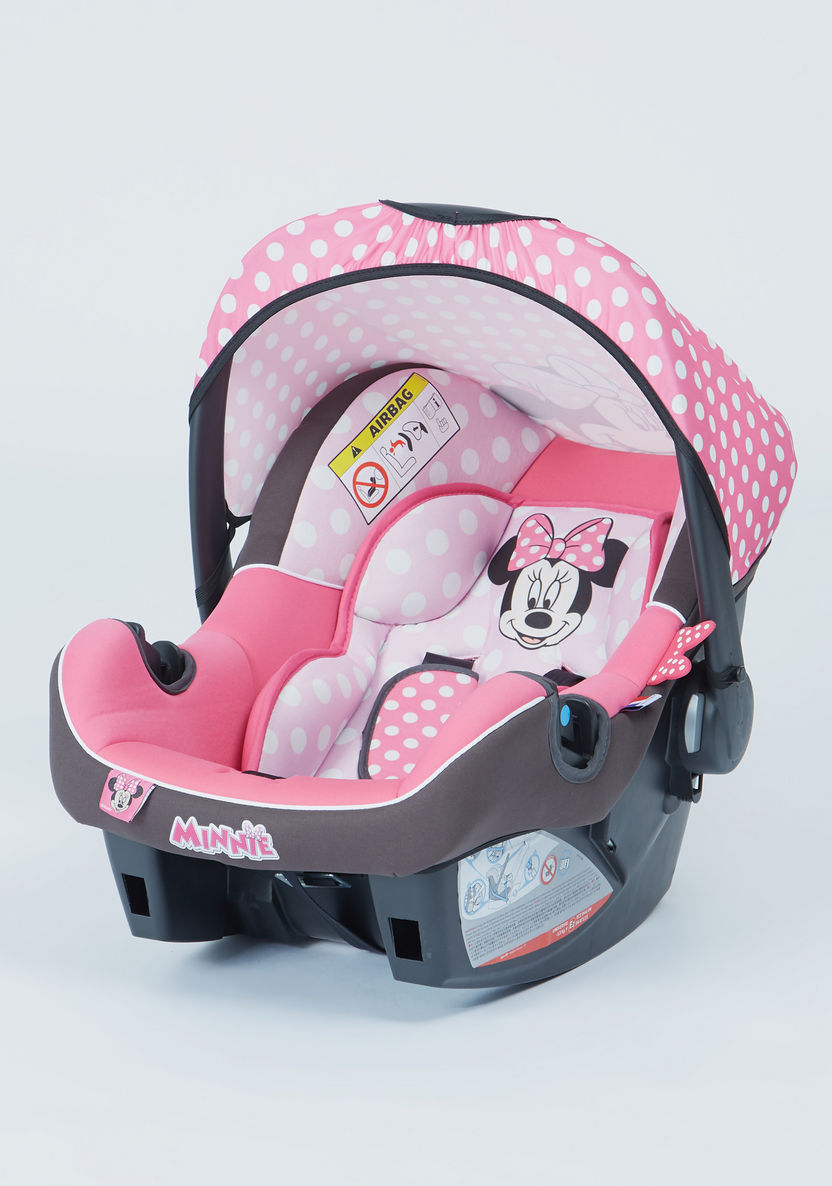 Minnie Mouse Print Car Seat with Sun Canopy-Car Seats-image-0