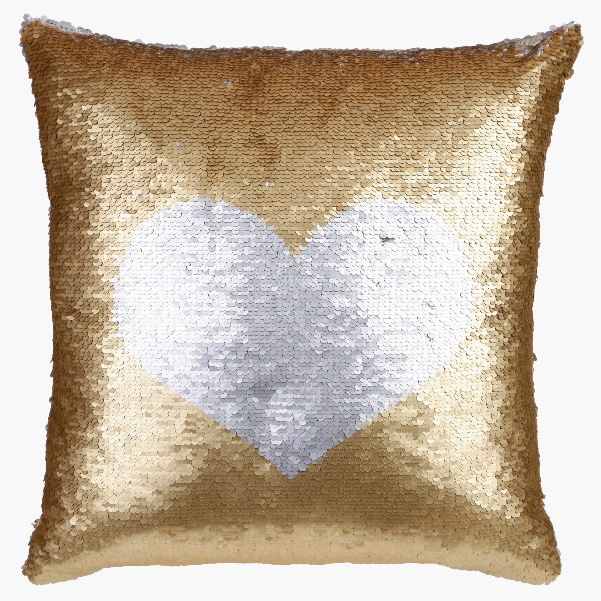 Shop Sequin Embellished Heart Filled Cushion Online Centrepoint Oman