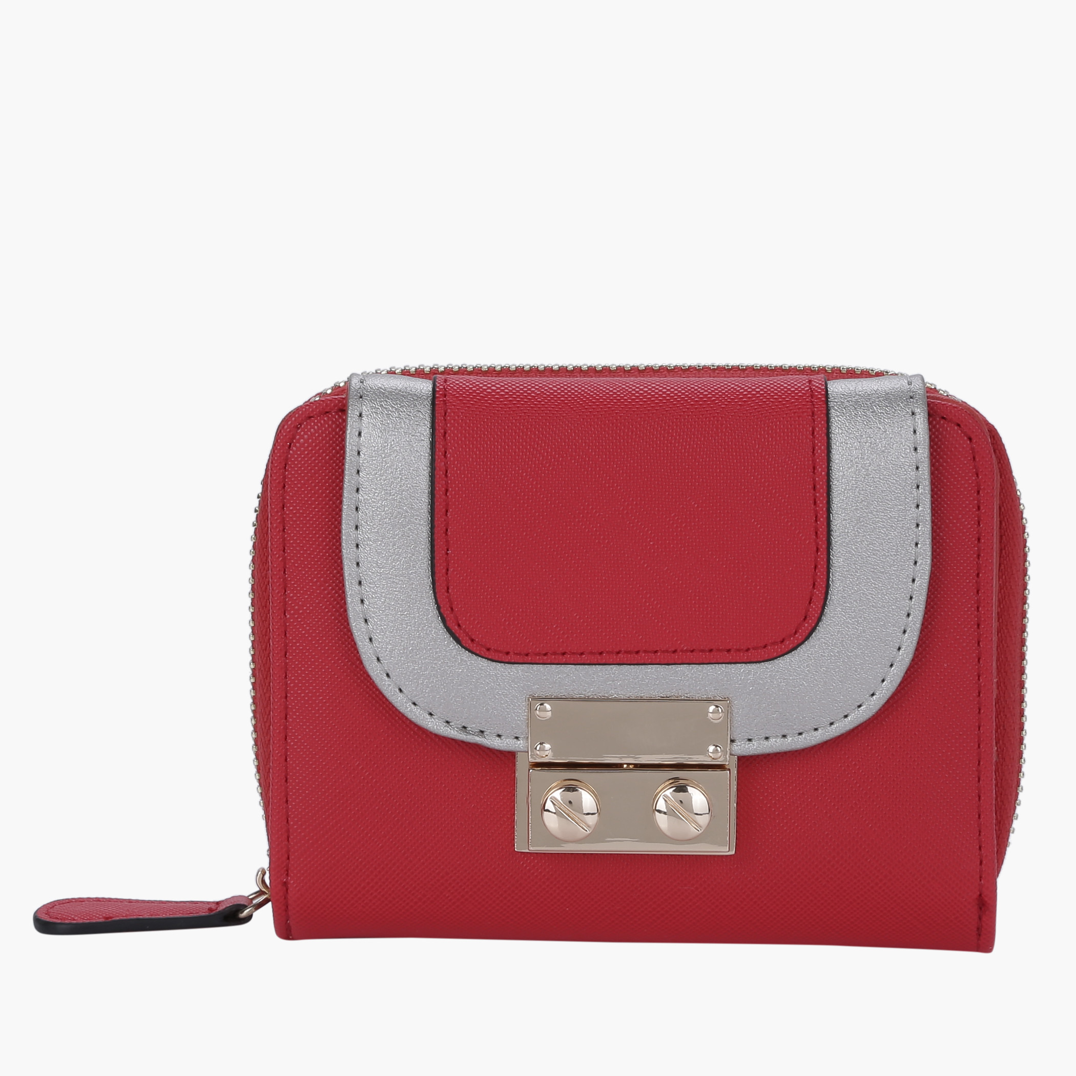 Elle Zippered Wallet with Flap-women-bagsandwallets-wallets-image-1