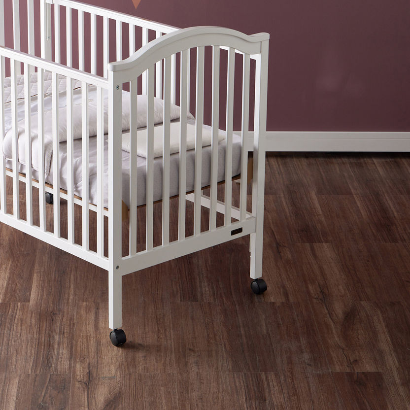 Juniors Henry Wooden Crib with Three Adjustable Heights - White (Up to 3 years)-Baby Cribs-image-7