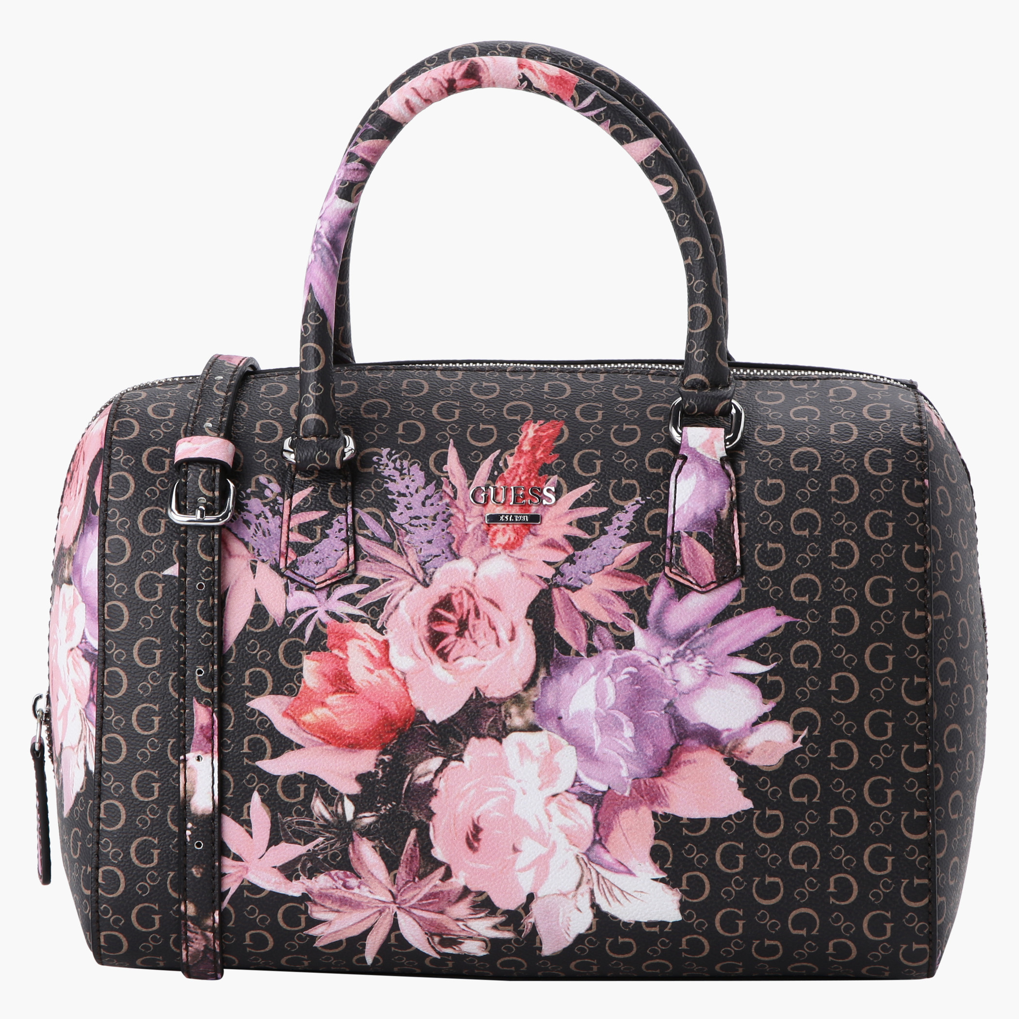 Guess Floral Print Duffel Bag