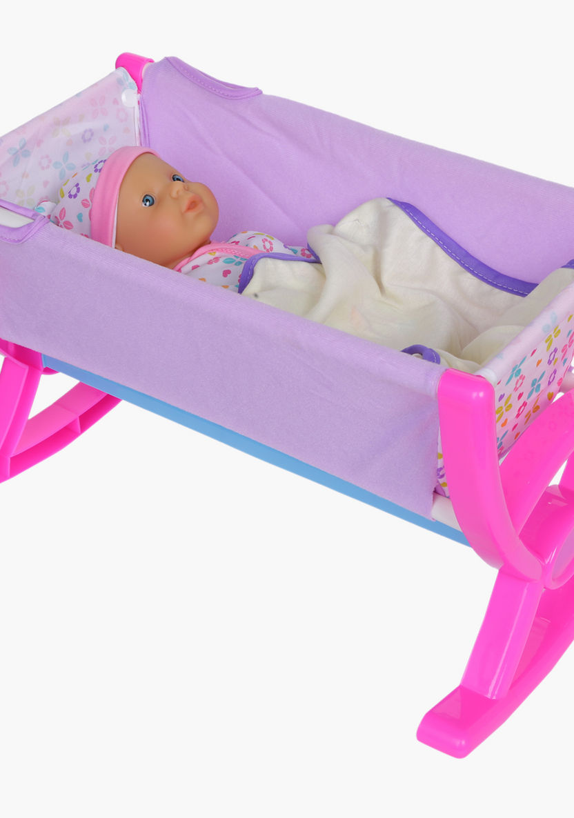 Juniors Baby Cosy Rocking Crib-Dolls and Playsets-image-1