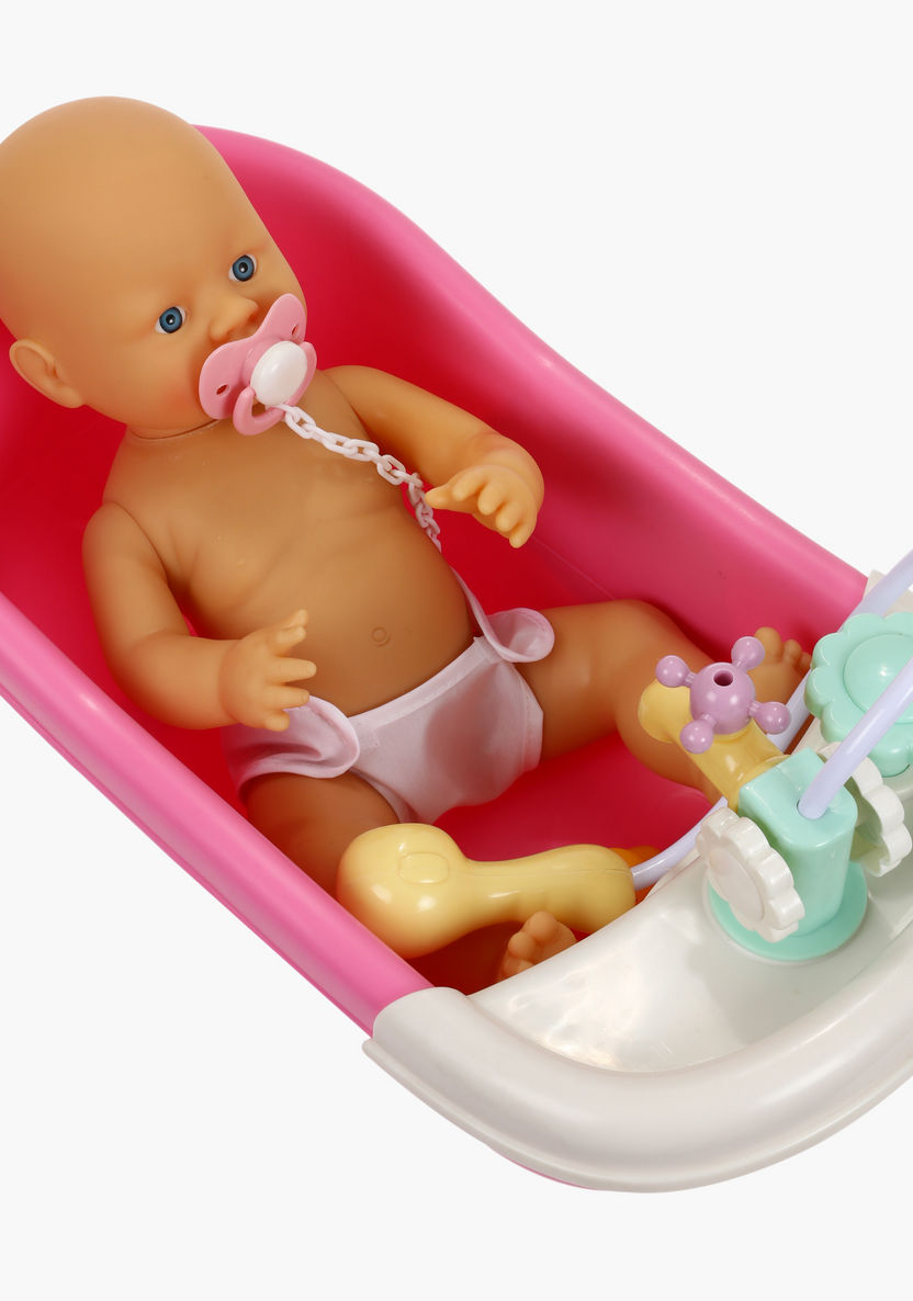 Juniors Little Cuddles Baby Bath Set-Dolls and Playsets-image-2