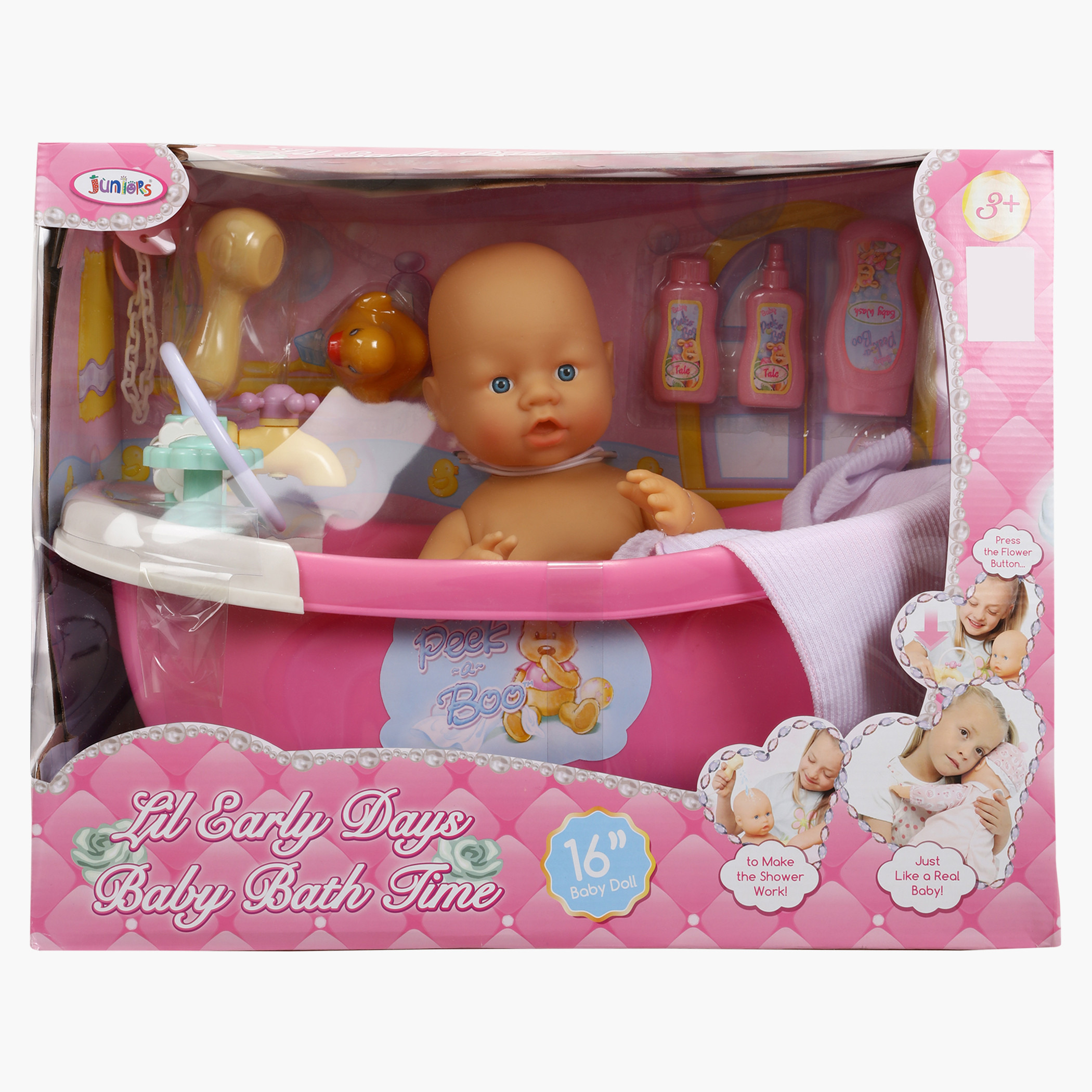 Juniors Little Cuddles Baby Bath Set-toys-dollsandplaysets-dollplaysets-image-4
