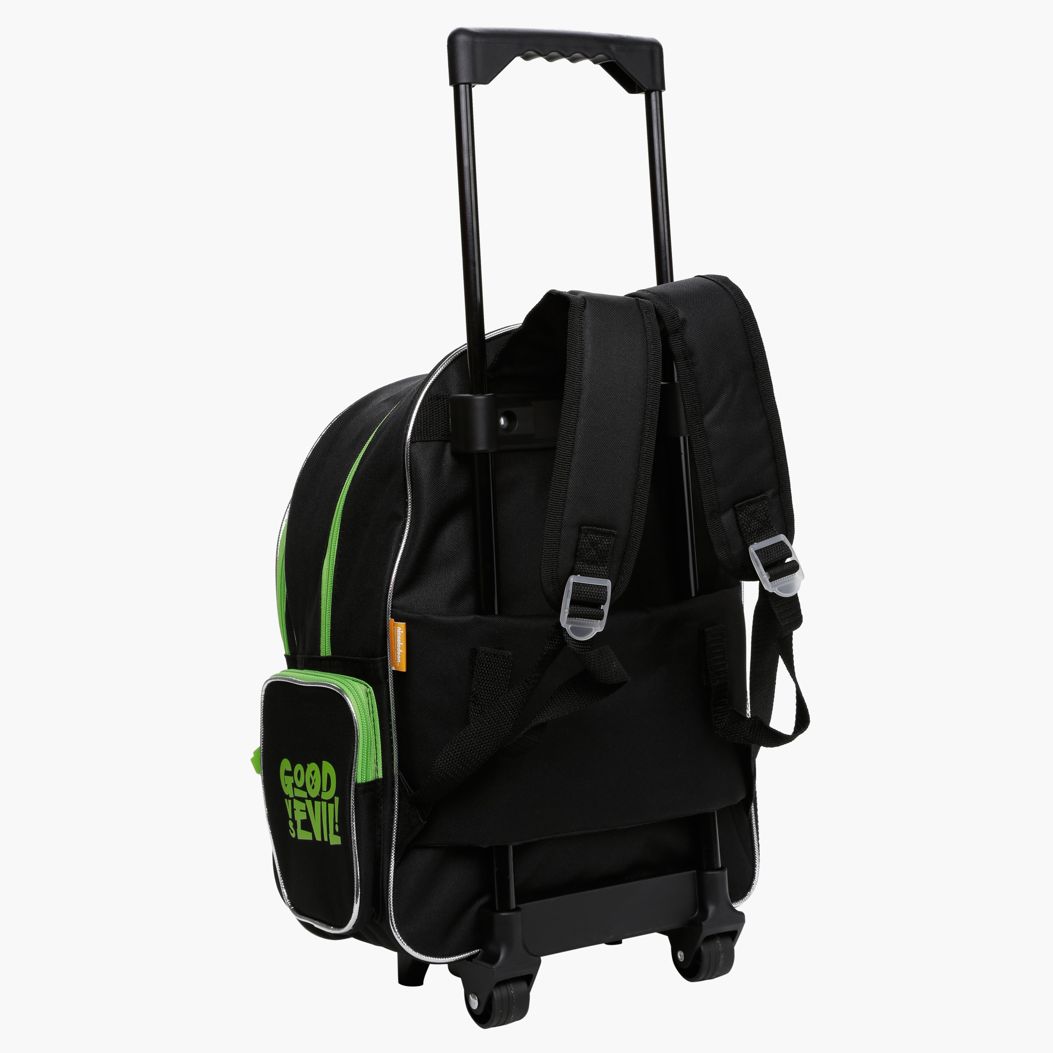 طقم حقيبة ظهر بعجلات ونقش سلاحف النينجا مطبوع - 5 قطع-school-bagsandbackpacks-trolleybags-image-2