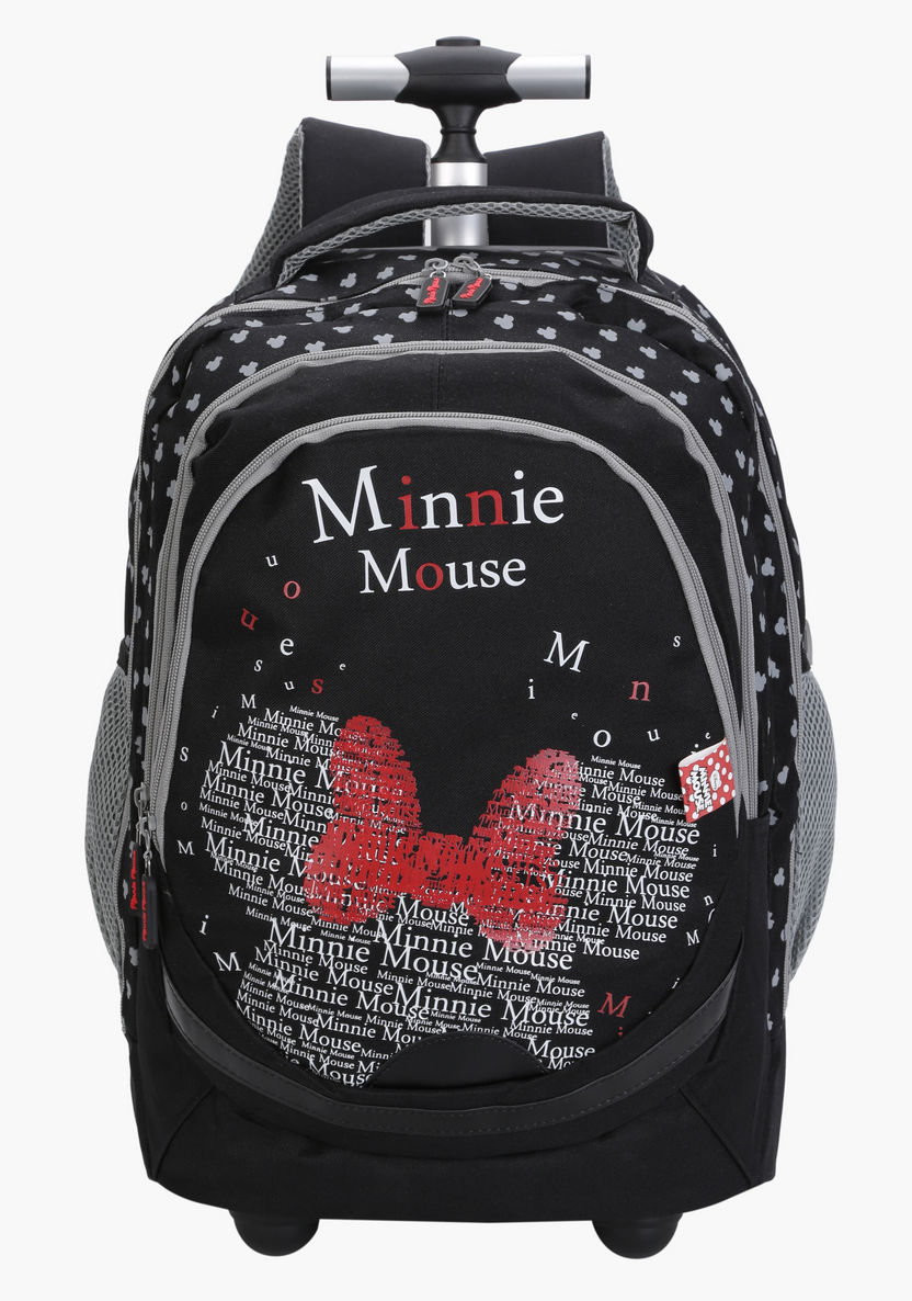 Minnie Mouse Printed Trolley Backpack-Bags and Backpacks-image-0