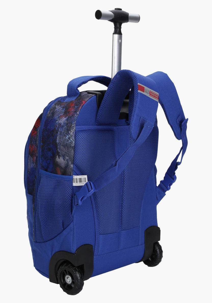 Spider-Man Printed Trolley Backpack-Bags and Backpacks-image-1