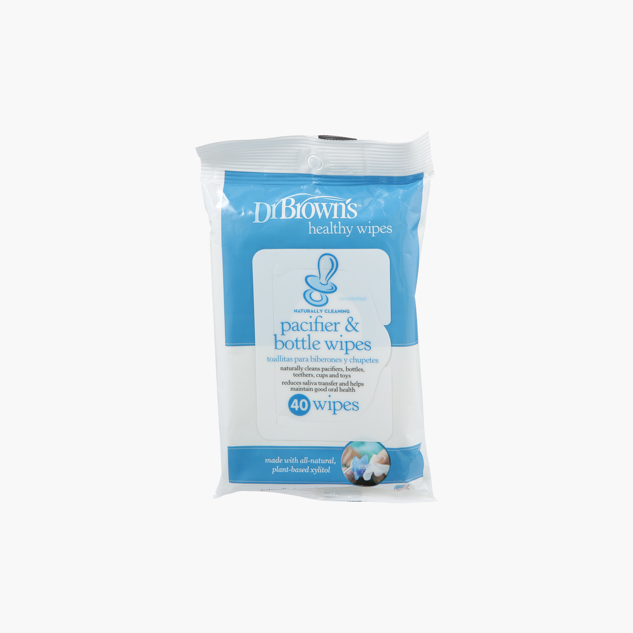 Dr. Brown's Bottle and Pacifier Wipes Pack-baby-diapering-babywipes-image-1