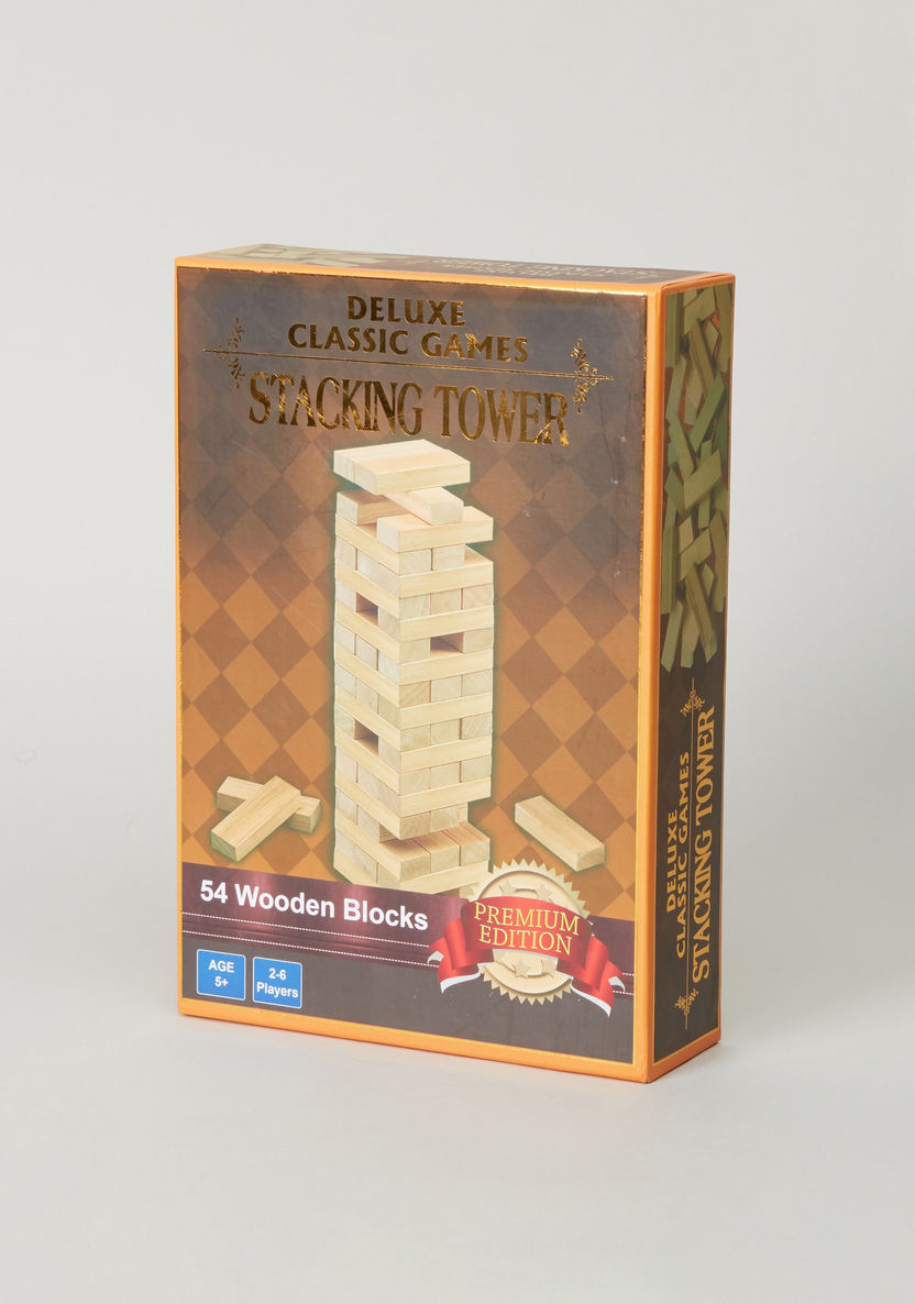 Sterling Deluxe Stacking Tower Blocks Set - 54 Pieces-Blocks%2C Puzzles and Board Games-image-2