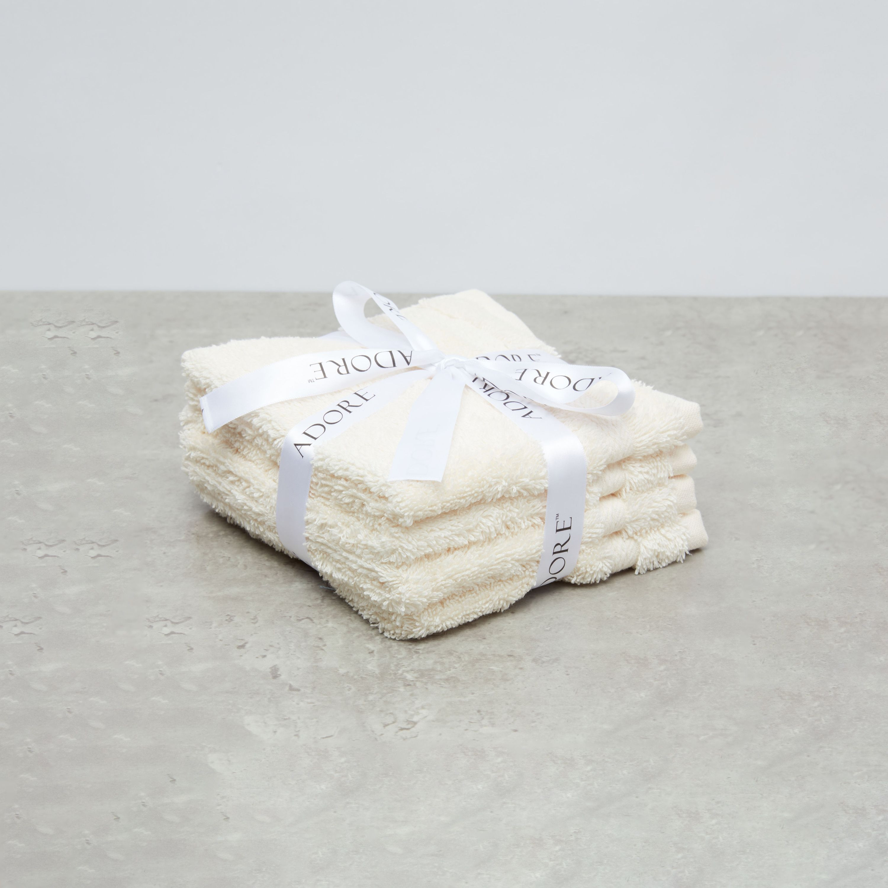 Textured 4-Piece Face Towel Set - 30x30 cms-household-bathandlaundry-bathlinen-towels-image-3