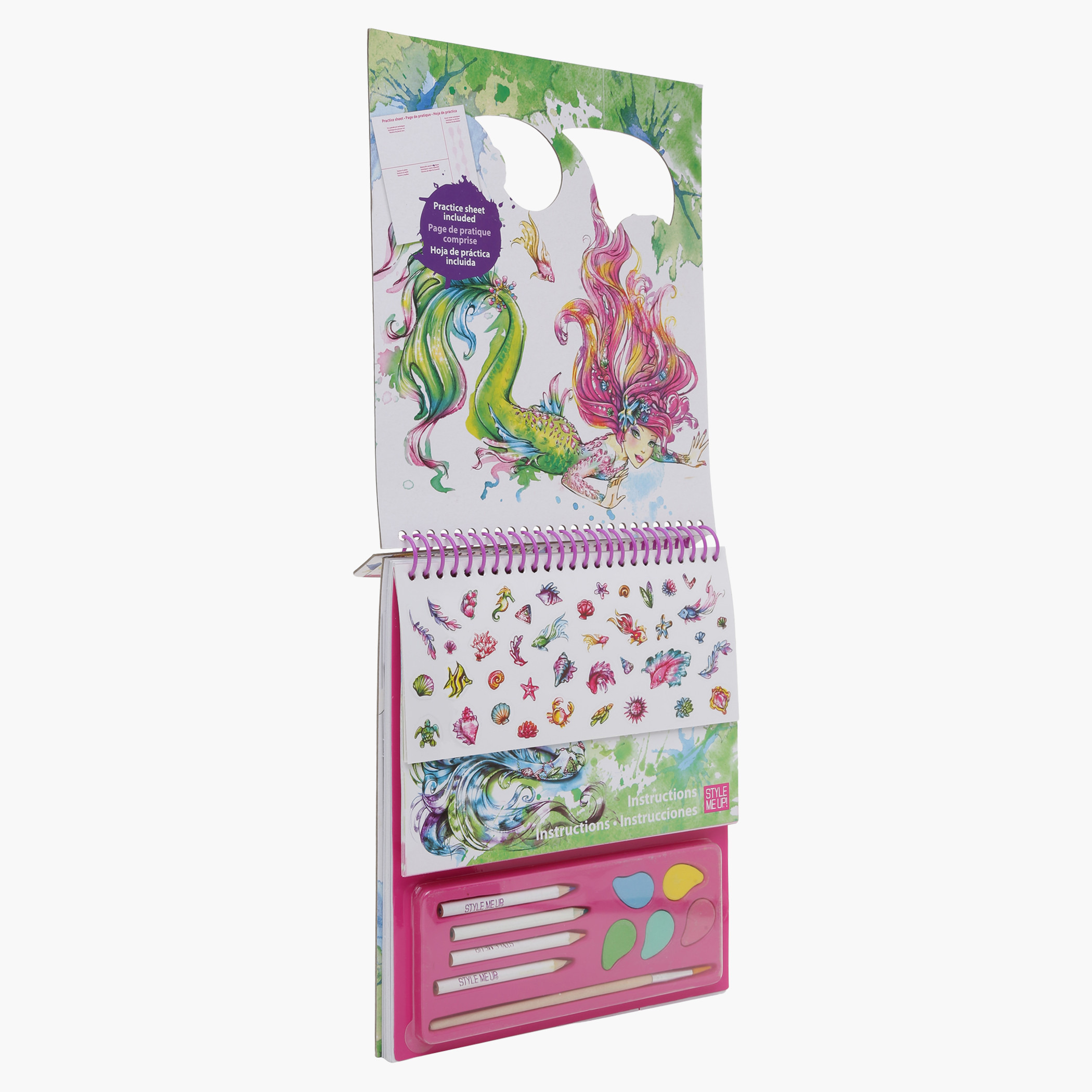Style Me Up Sketchbook with Watercolor Pencils-school-artsandcrafts-image-2