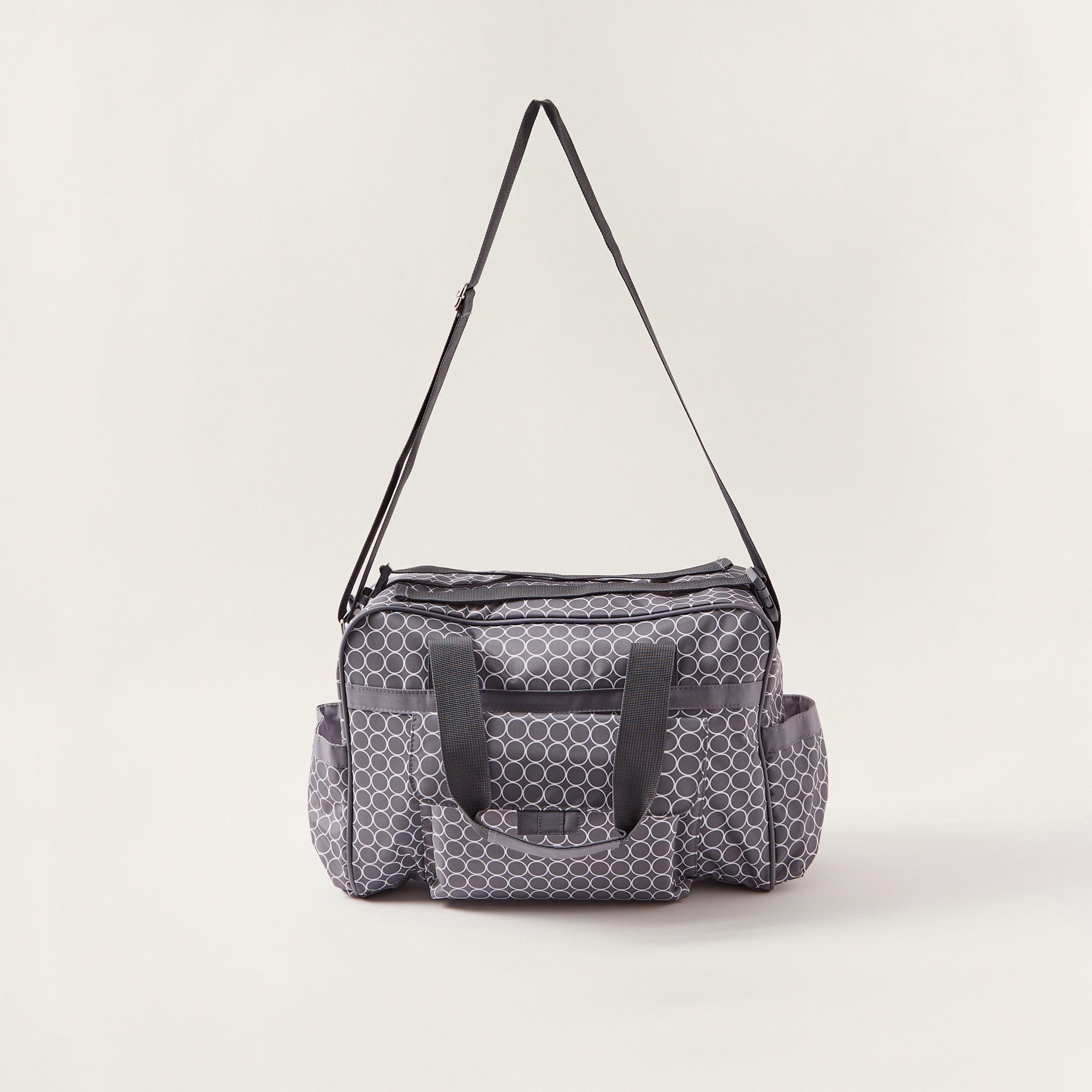 Juniors Printed Diaper Bag with Zip Closure-baby-gear-diaperbags-image-1