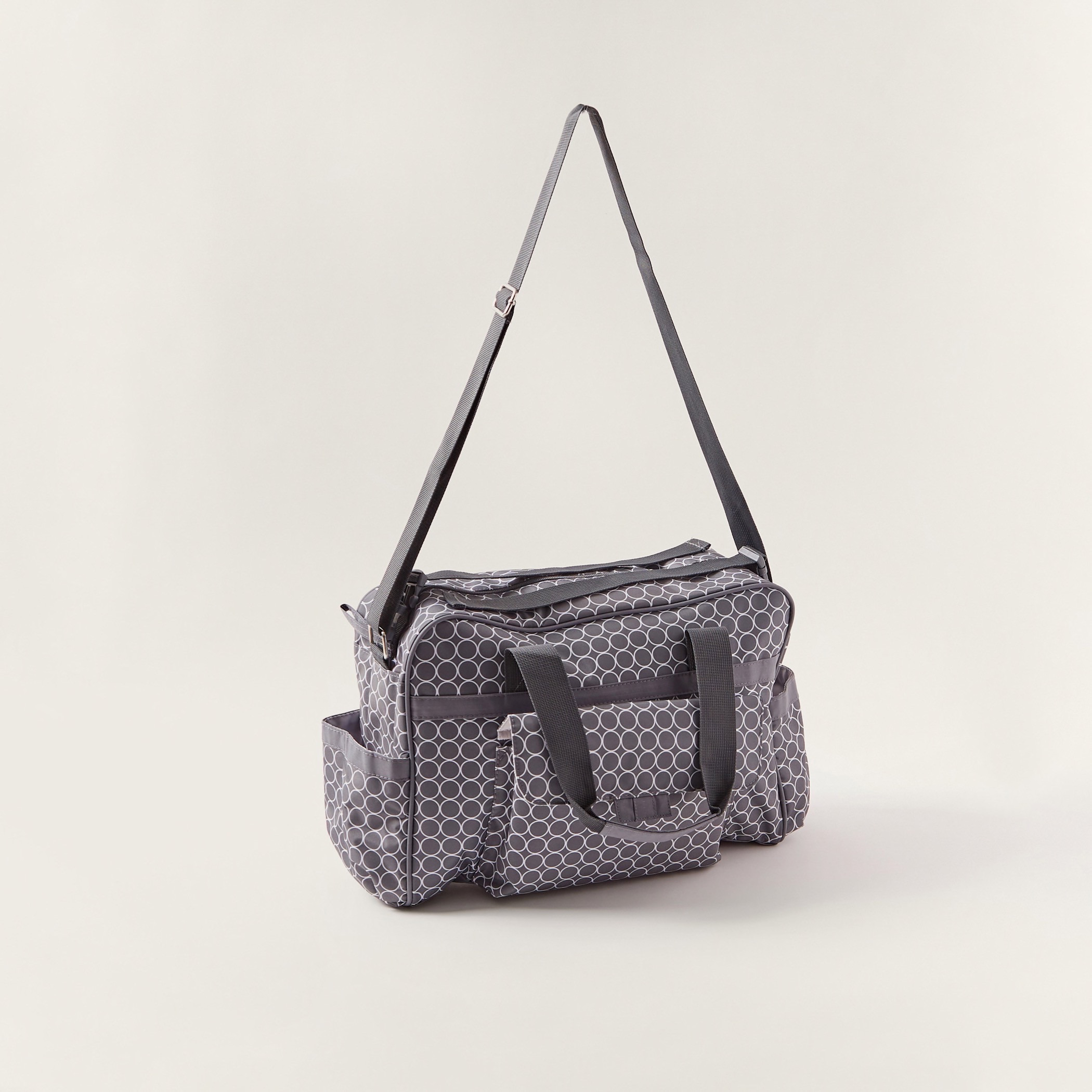Juniors Printed Diaper Bag with Zip Closure-baby-gear-diaperbags-image-2