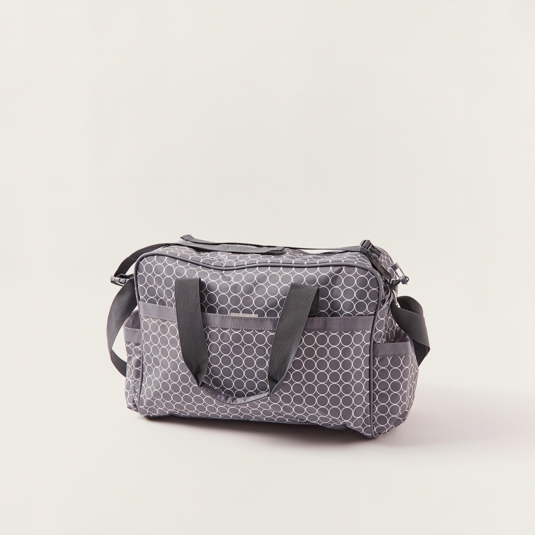 Juniors Printed Diaper Bag with Zip Closure-baby-gear-diaperbags-image-3