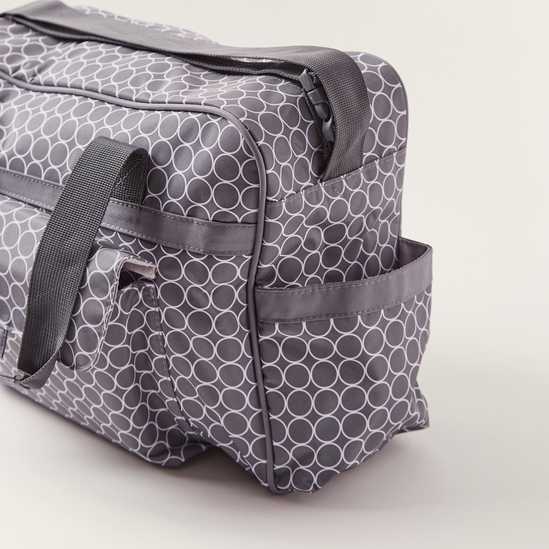 Juniors Printed Diaper Bag with Zip Closure-baby-gear-diaperbags-image-4