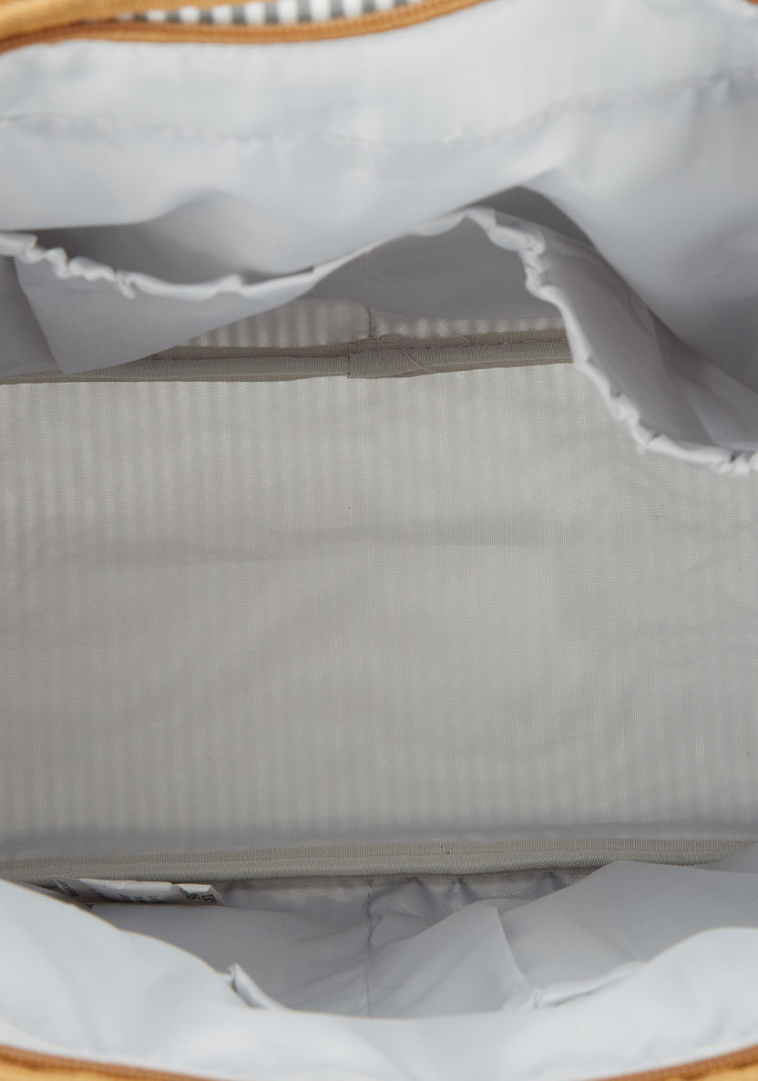 Juniors Striped Diaper Bag with Changing Mat-Diaper Bags-image-3