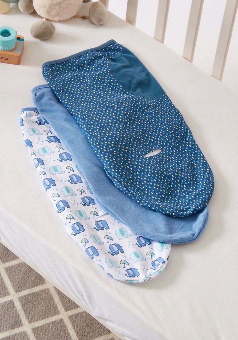 Summer Infant Printed Swaddle Wrap â€“  Set of 3-Swaddles and Sleeping Bags-image-5