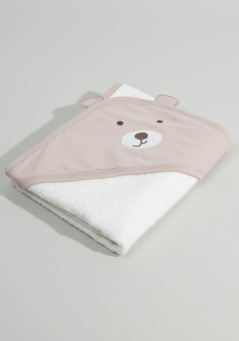 Juniors Hooded Towel with Applique – 75x90 cms-Towels and Flannels-image-0