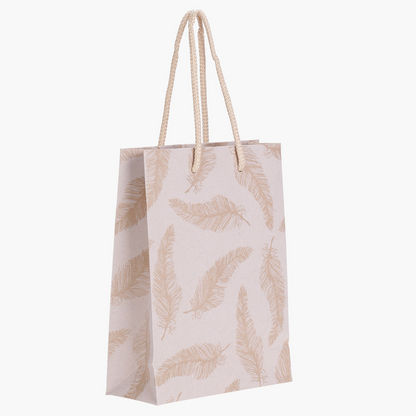 Feather Printed Gift Bag 