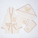 Juniors 4-Piece Hooded Bath Robe Set with Teddy Bear Applique-Towels and Flannels-thumbnail-0