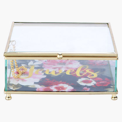 American Atelier Floral Print Trinket Box