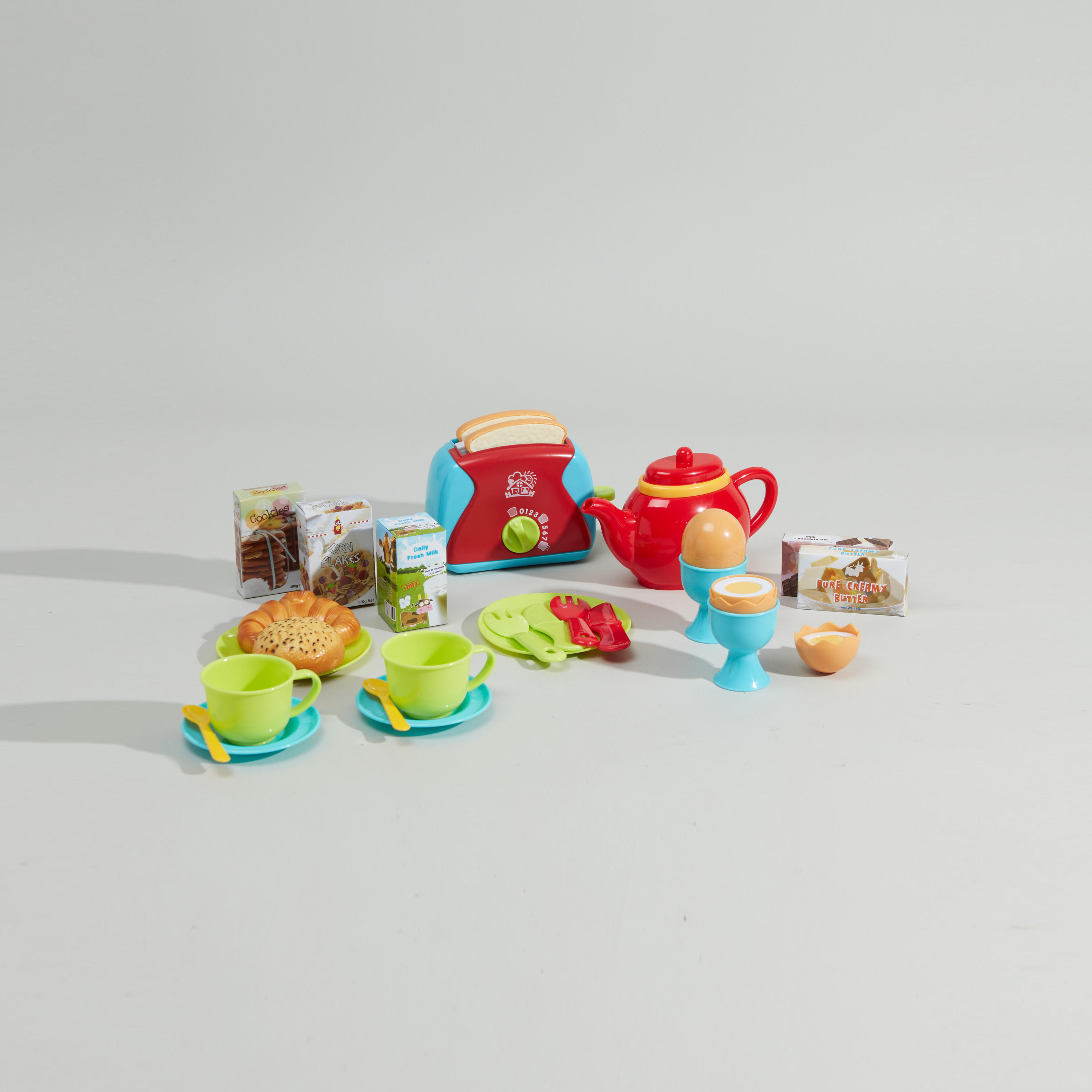 مجموعة لعب تحضير الفطور لشخصين 27 قطعة من بلاي جو-toys-roleplay-playfoods-image-1