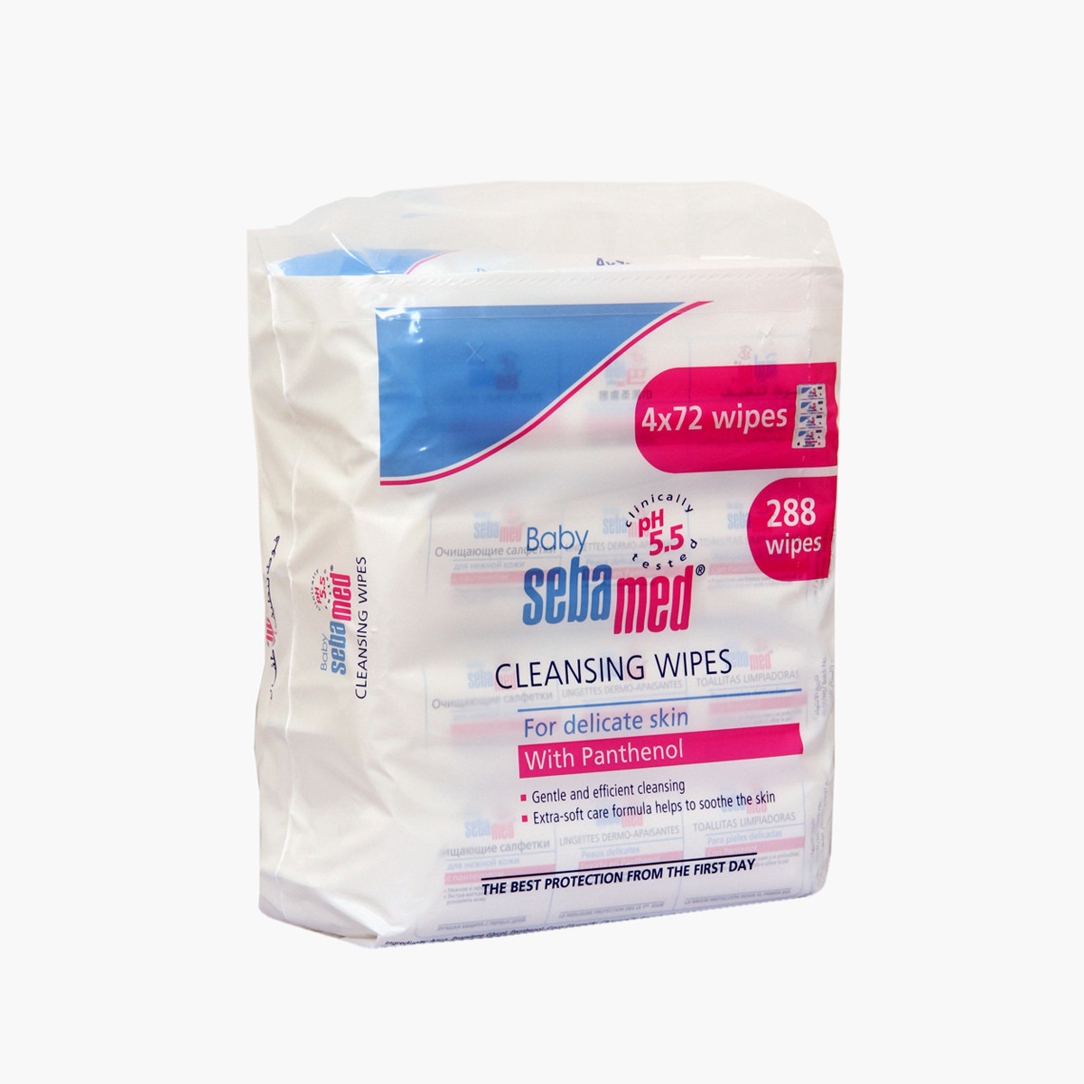 مناديل مبللة للأطفال مكونة من 72 قطعة من سيباميد - مجموعة من 4-baby-bathandcare-wipes-image-2
