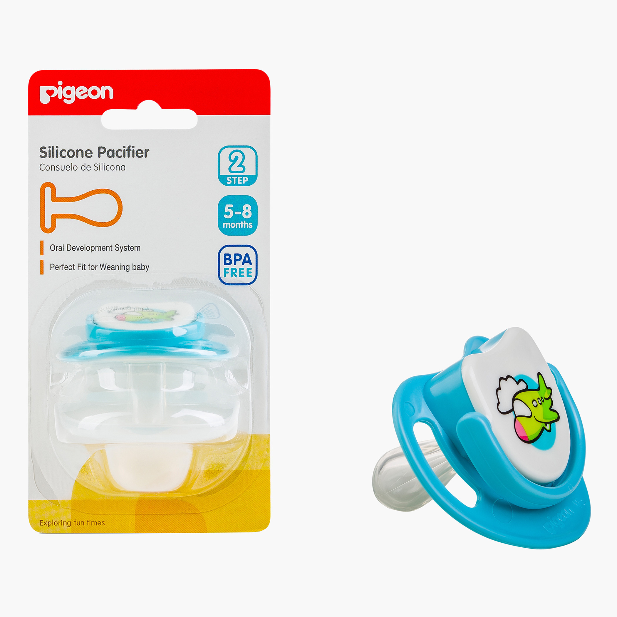 Pigeon Printed Pacifier - 5-8 Months-baby-feeding-pacifiers-image-1