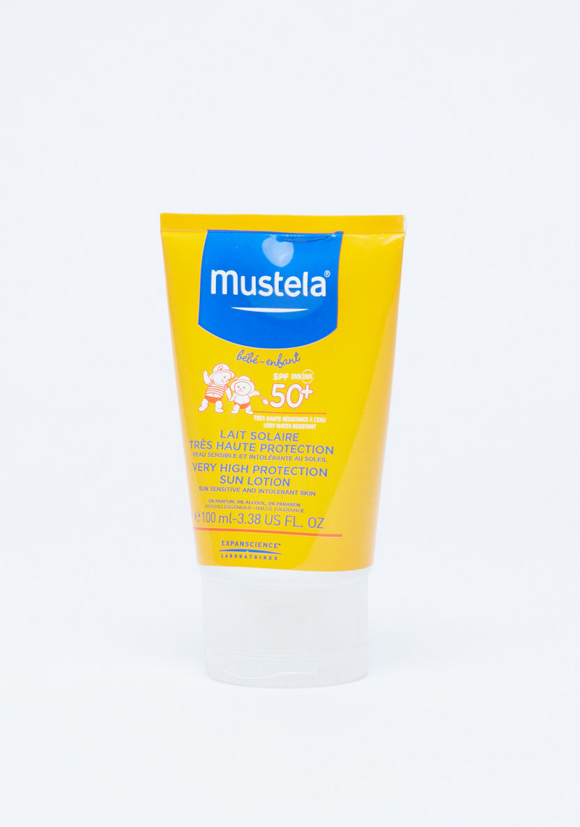 Mustela Sun Lotion Spf 50+ - 100 ml-Hair%2C Body and Skin-image-0
