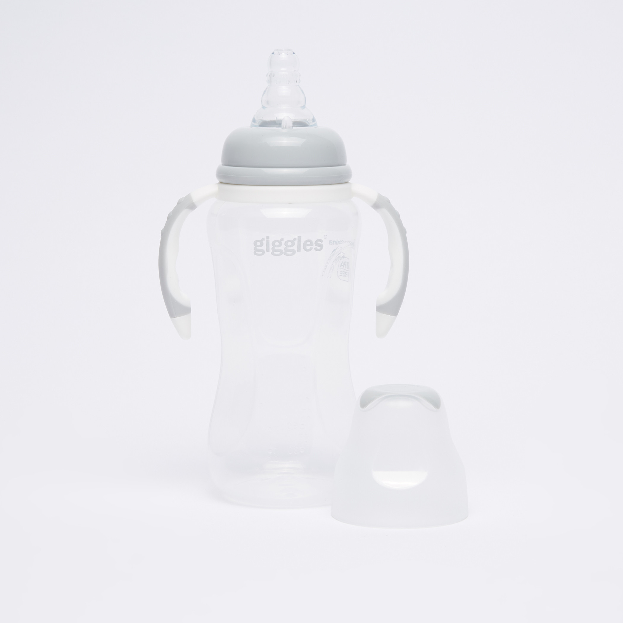 Giggles Feeding Bottle with Handles - 240 ml-baby-feeding-feedingbottles-bottlesandteats-image-1