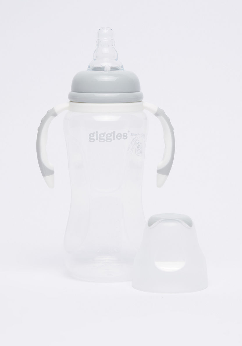 Giggles Feeding Bottle with Handles - 240 ml-Bottles and Teats-image-0