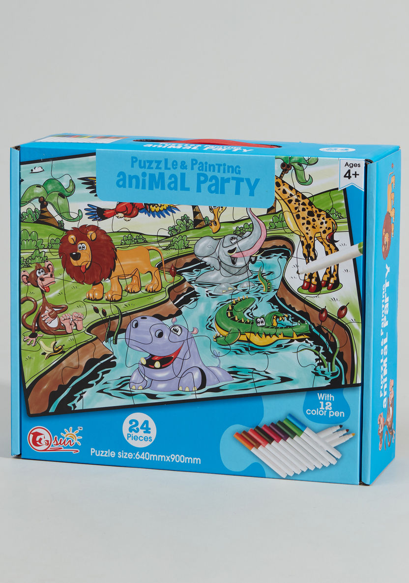 Puzzles and Painting - Animal Party-Blocks%2C Puzzles and Board Games-image-0