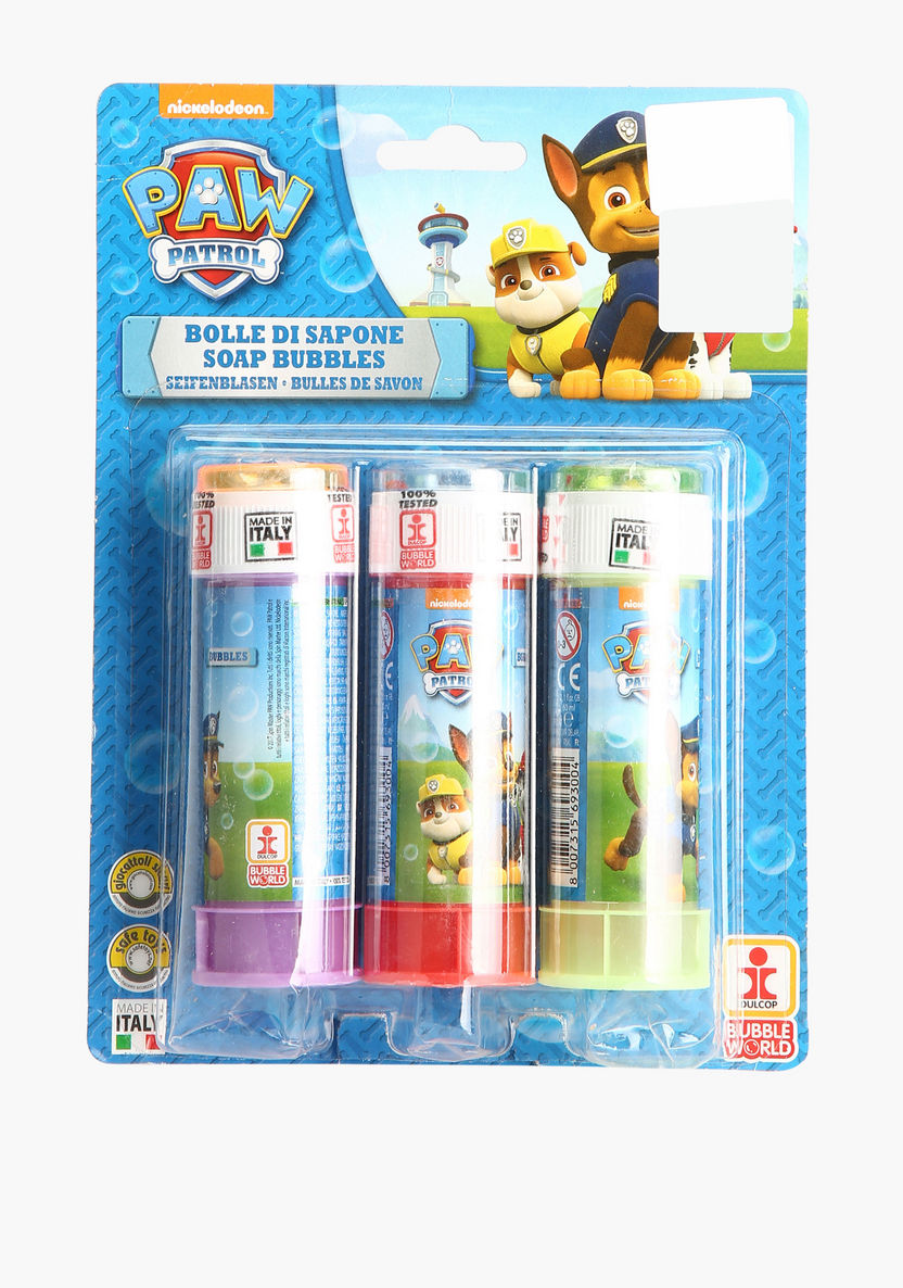 Paw Patrol Soap Bubble Toy - Set of 3-Gifts-image-0