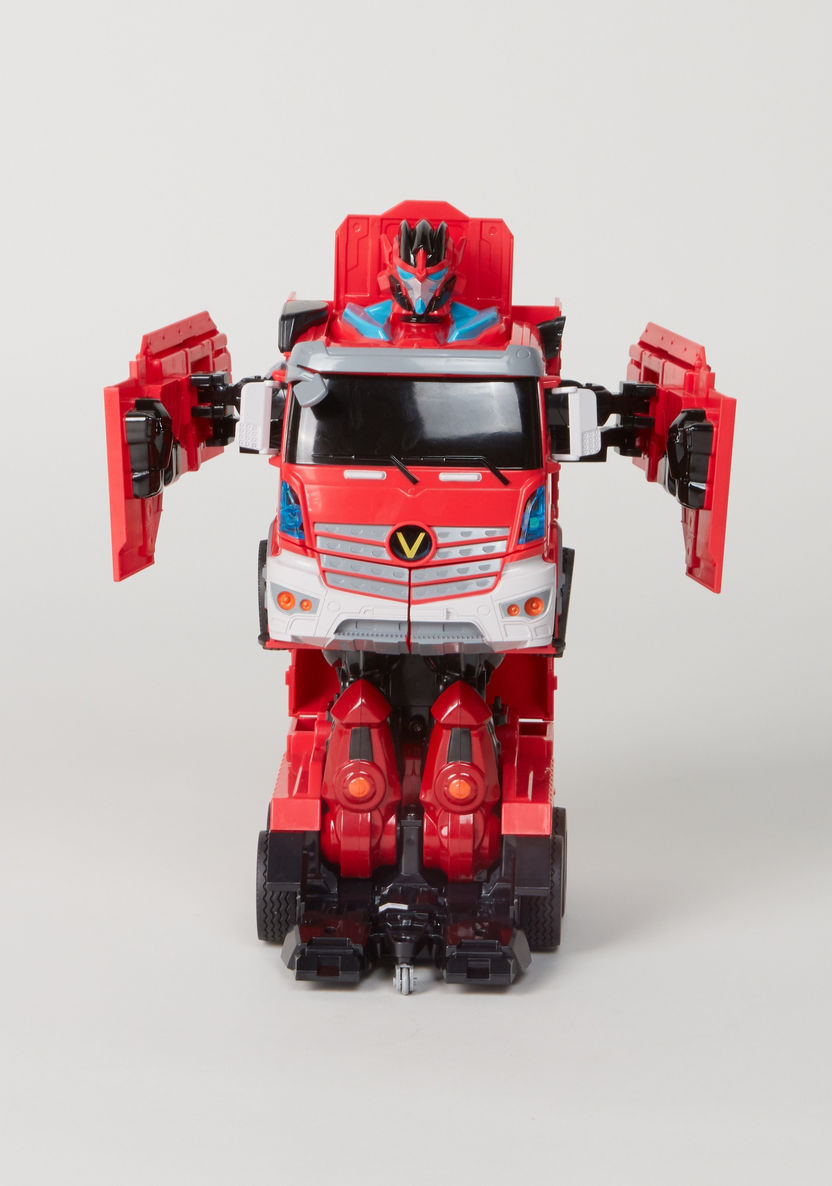Troopers Velocity Transformer Toy Fire Truck with Sound Control-Scooters and Vehicles-image-4