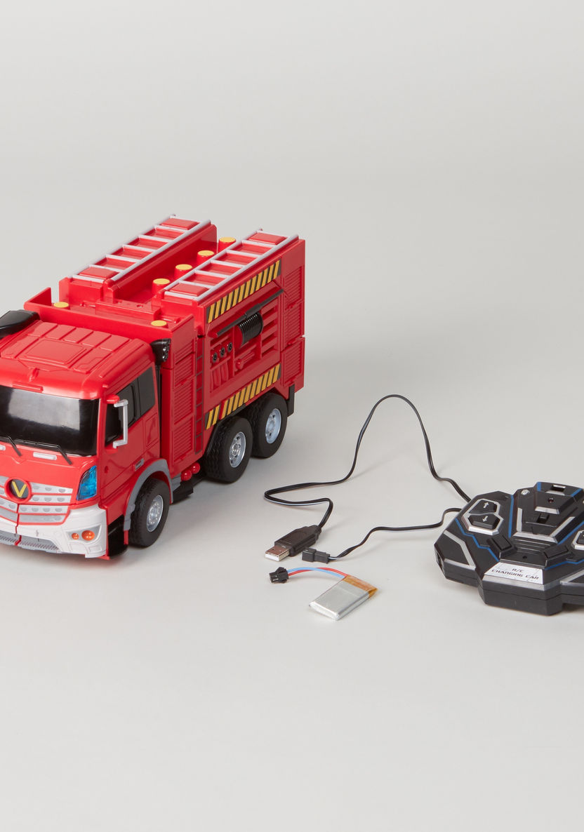 Troopers Velocity Transformer Toy Fire Truck with Sound Control-Scooters and Vehicles-image-6