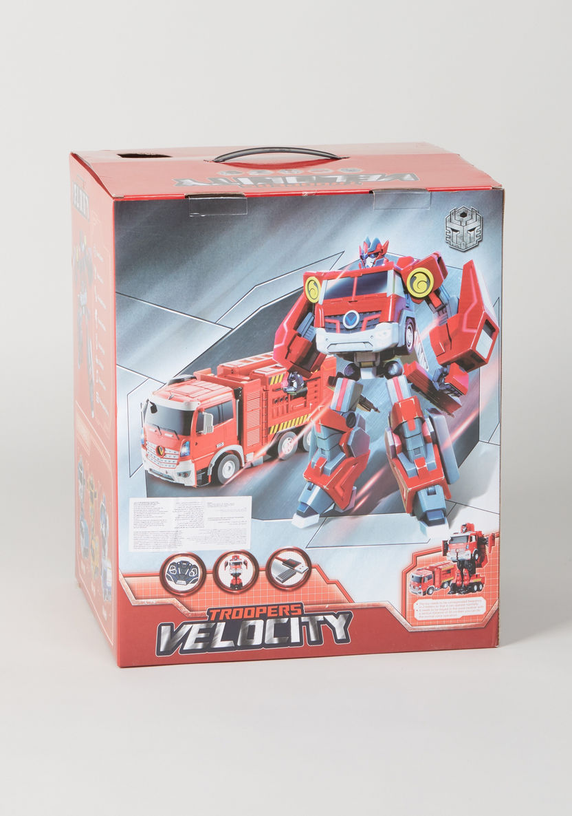 Troopers Velocity Transformer Toy Fire Truck with Sound Control-Scooters and Vehicles-image-8