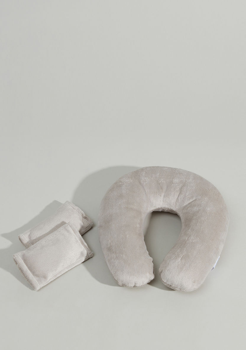Juniors Textured Neck Pillow Travel Set-Toddler Bedding-image-0