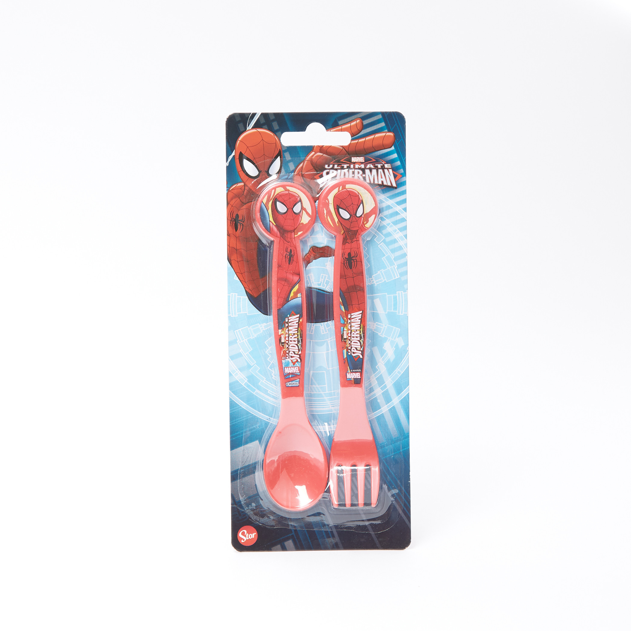 Spider-Man Printed Fork and Spoon Set-baby-feeding-mealtimeessentials-image-1
