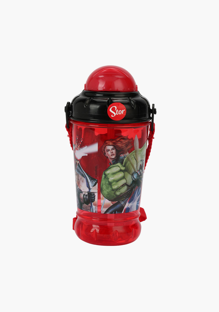 Avengers Print Sipper Water Bottle-Mealtime Essentials-image-0