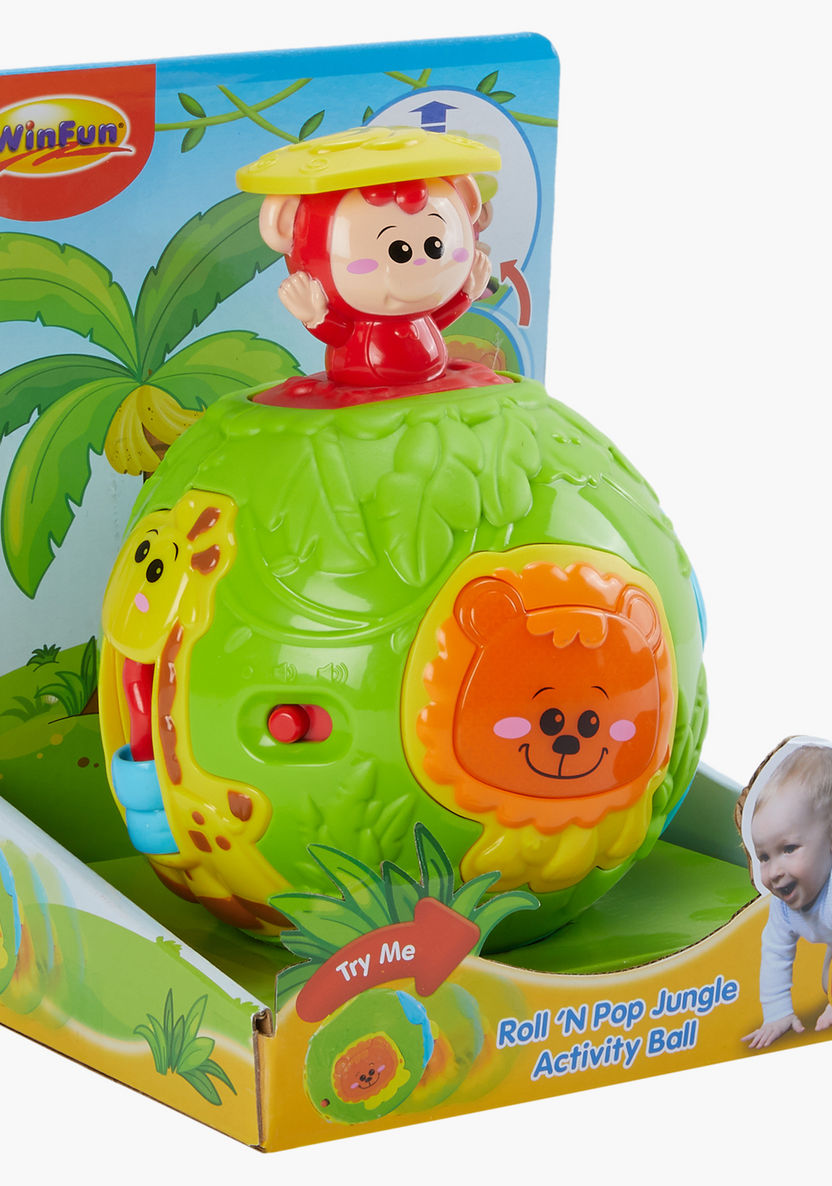Juniors Roll and Pop Jungle Activity Ball-Outdoor Activity-image-3